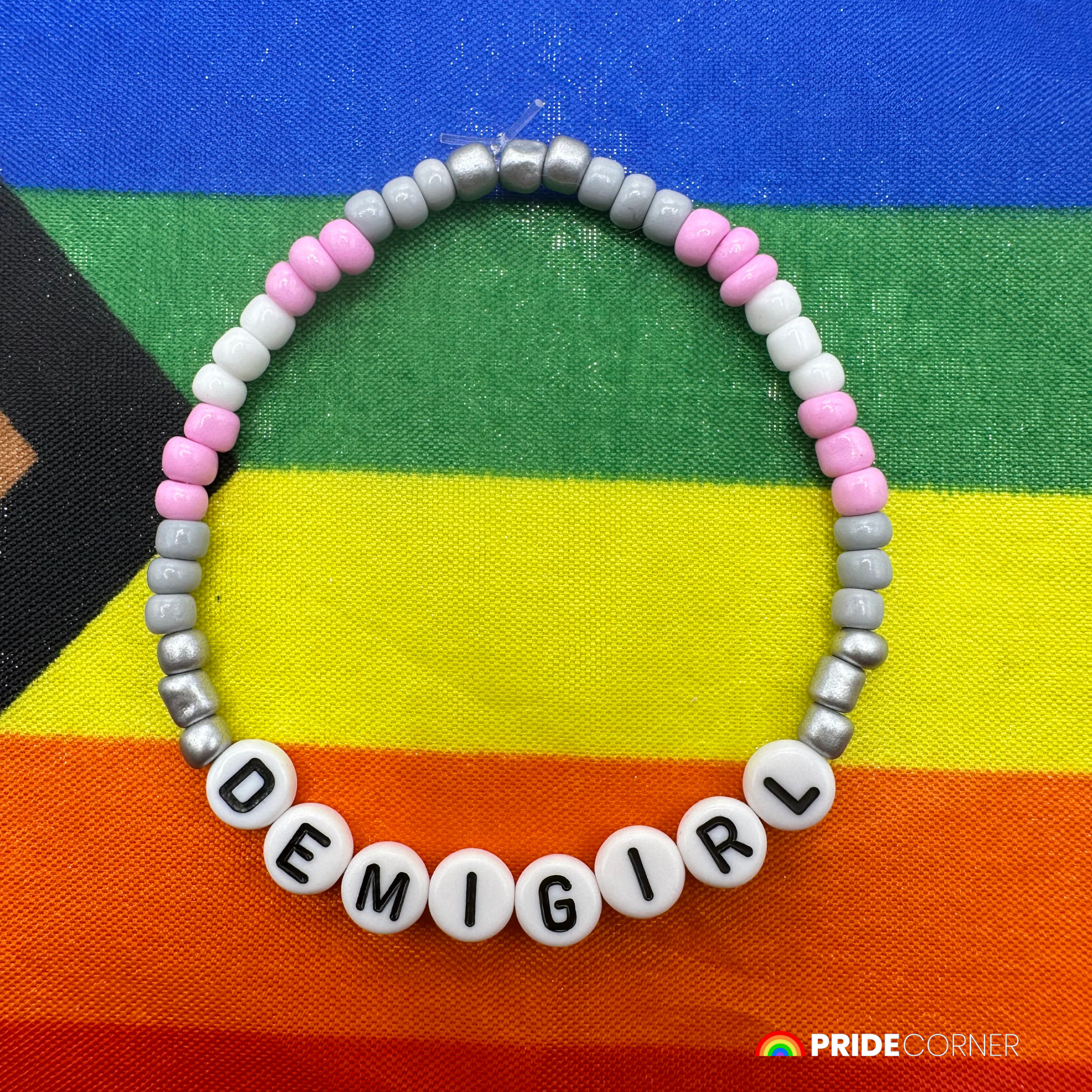 Demigirl Beaded Bracelets | LGBTQIA+ Inclusive Pride Jewellery