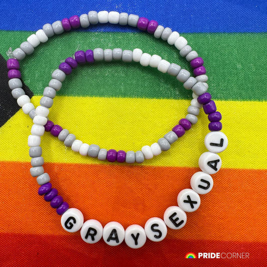 Graysexual Beaded Bracelets | LGBTQIA+ Inclusive Pride Jewellery