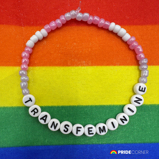 Transfeminine Beaded Bracelet | LGBTQIA+ Inclusive Pride Jewellery