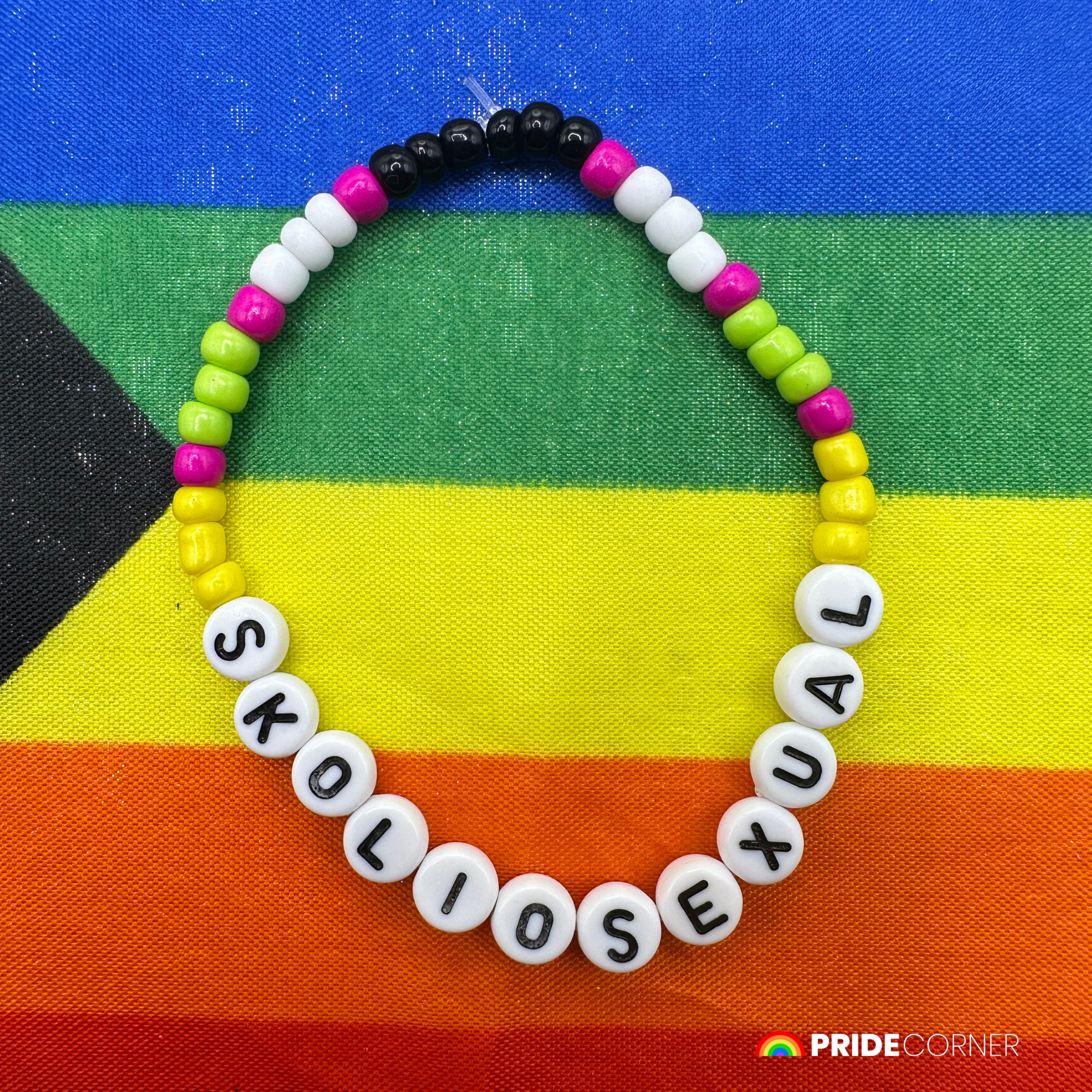 Skoliosexual Beaded Bracelets | LGBTQIA+ Inclusive Pride Jewellery
