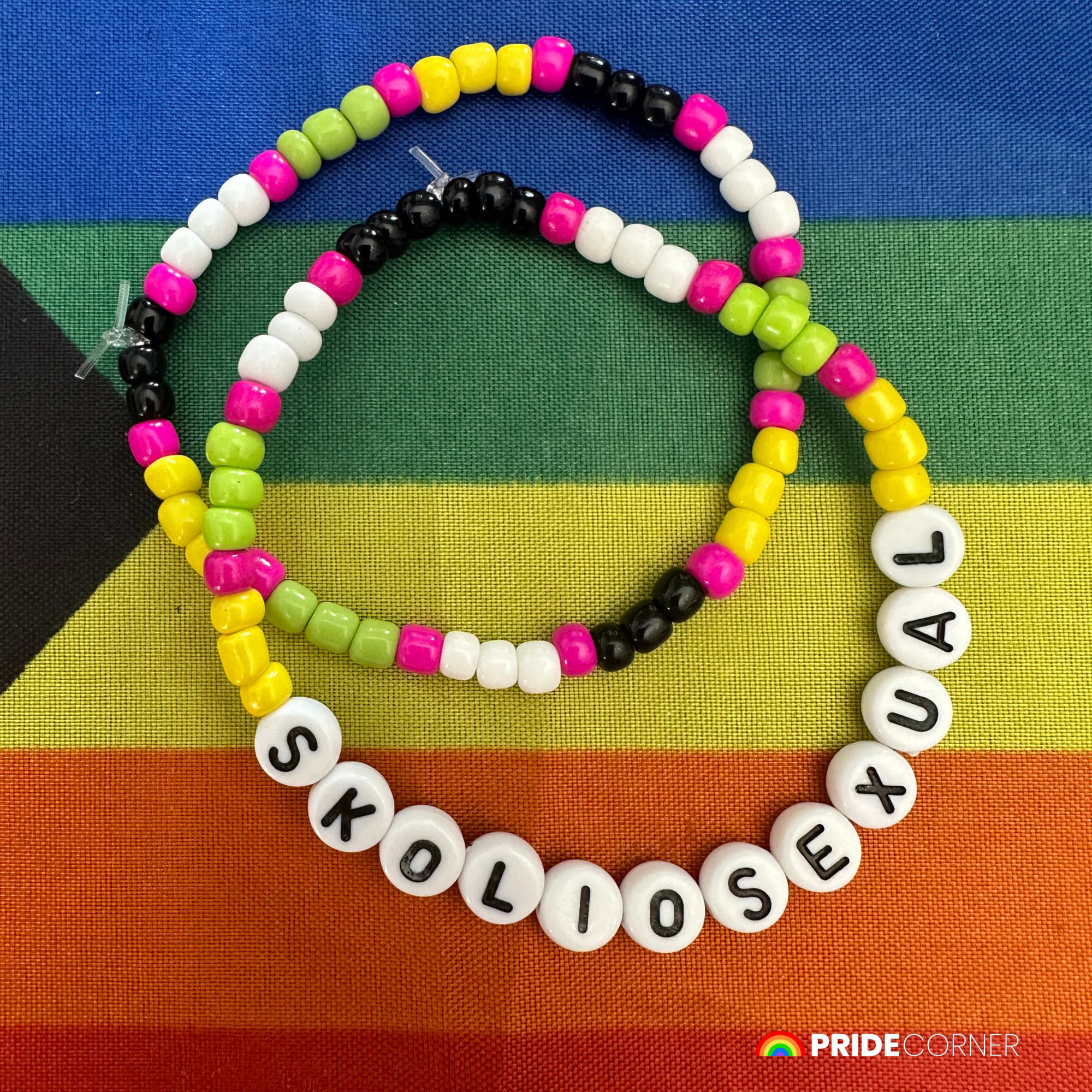 Skoliosexual Beaded Bracelets | LGBTQIA+ Inclusive Pride Jewellery