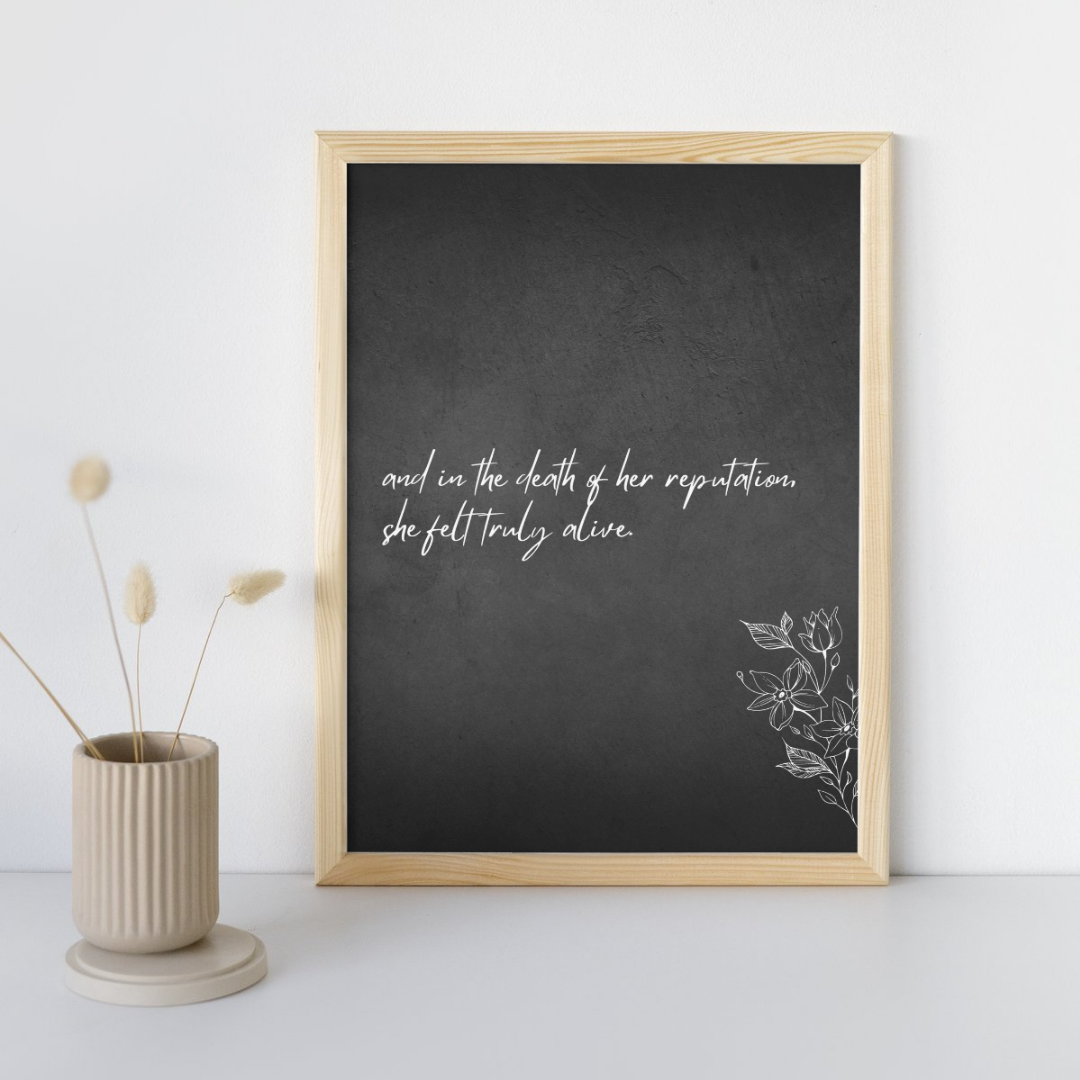 In The Death of Her Reputation Taylor Swift Wall Art Print – 8x10 Digital Download | LGBTQIA+ Supporting Prints