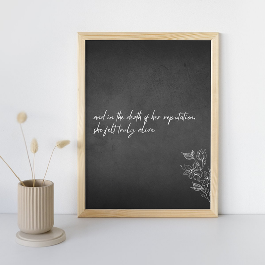 In The Death of Her Reputation Taylor Swift Wall Art Print – 8x10 Digital Download | LGBTQIA+ Supporting Prints