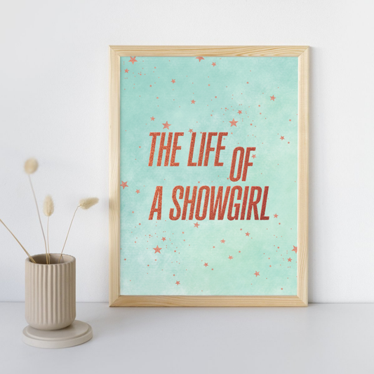 The Life of a Showgirl Taylor Swift Wall Art Print – 8x10 Digital Download | LGBTQIA+ Supporting Prints