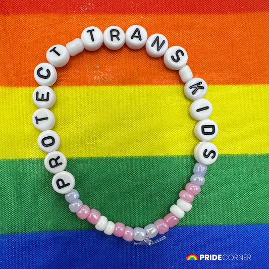 Protect Trans Kids Bracelet | LGBTQIA+ Inclusive Pride Jewellery