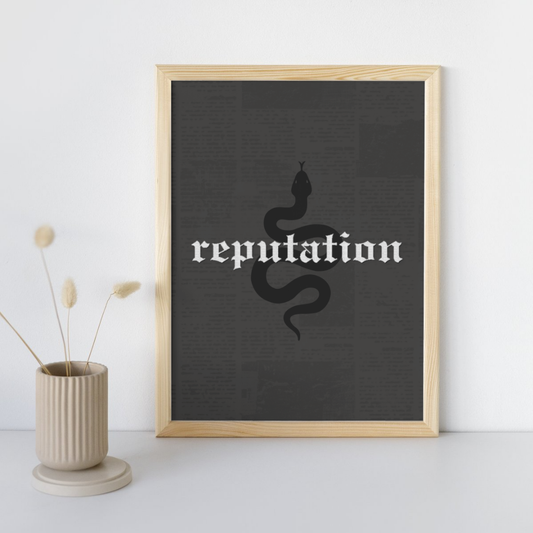 Reputation Taylor Swift Wall Art Print – 8x10 Digital Download | LGBTQIA+ Supporting Prints