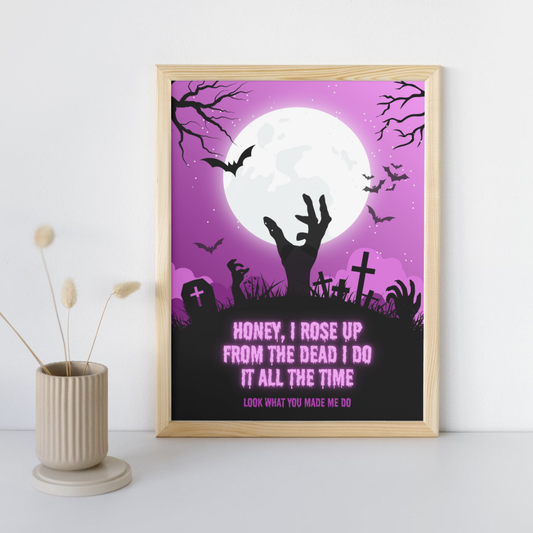 Look What You Made Me Do Taylor Swift Wall Art Print – 8x10 Digital Download | LGBTQIA+ Supporting Prints