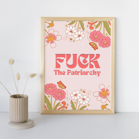 Fuck The Patriarchy Taylor Swift Wall Art Print – 8x10 Digital Download | LGBTQIA+ Supporting Prints