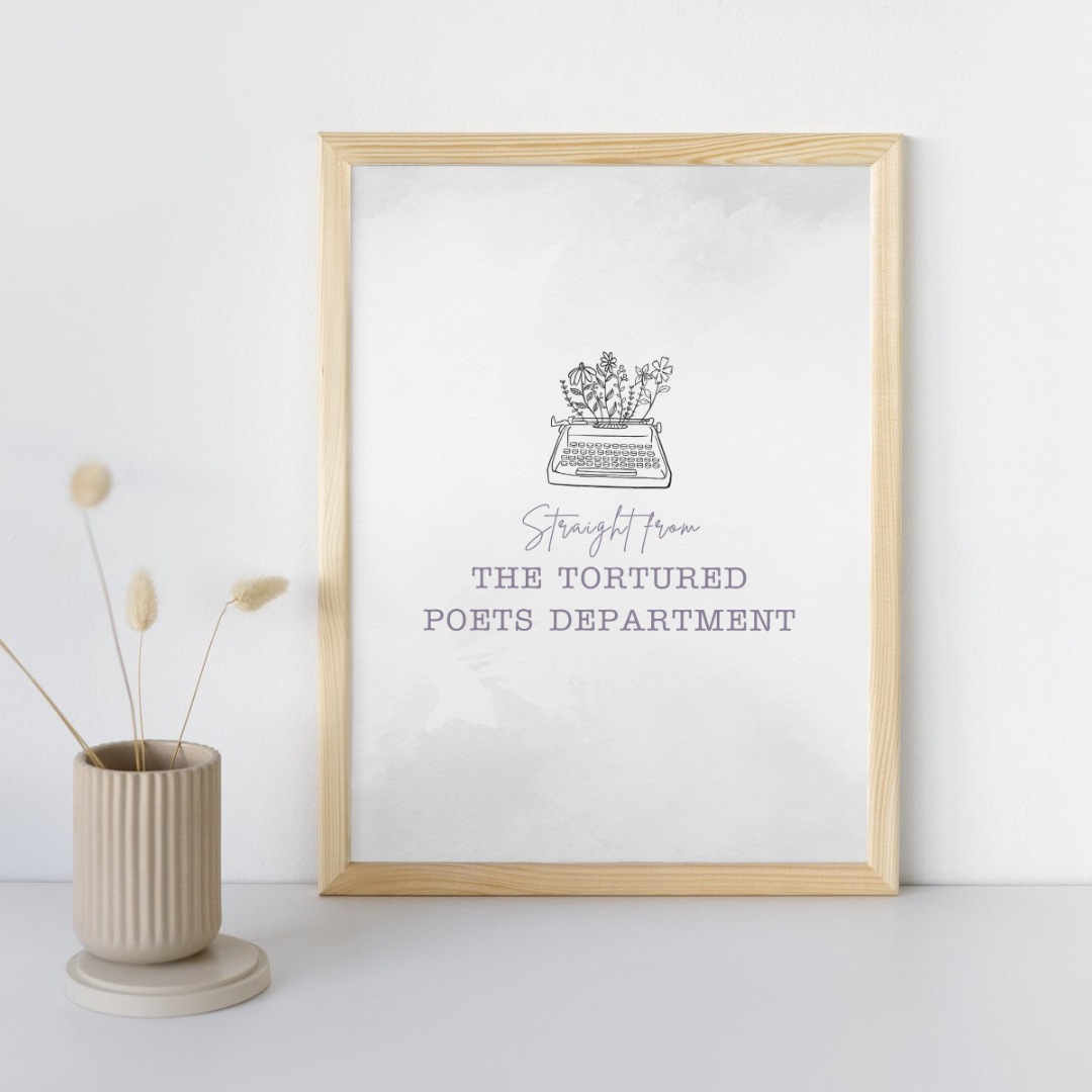Straight From The Tortured Poets Department Taylor Swift Wall Art Print – 8x10 Digital Download | LGBTQIA+ Supporting Prints