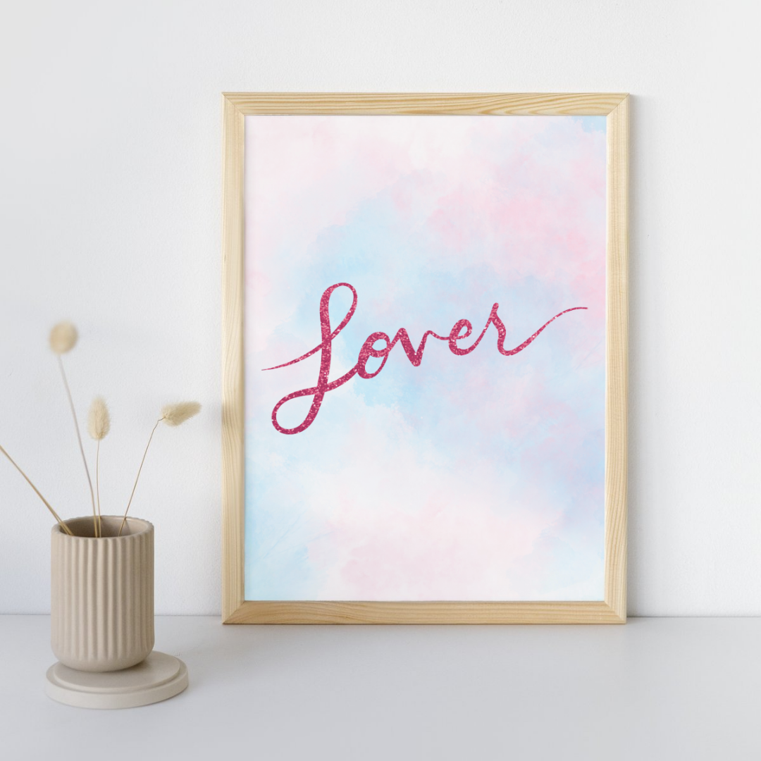 Lover Taylor Swift Wall Art Print – 8x10 Digital Download | LGBTQIA+ Supporting Prints