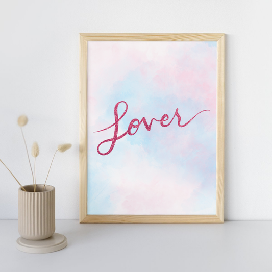 Lover Taylor Swift Wall Art Print – 8x10 Digital Download | LGBTQIA+ Supporting Prints