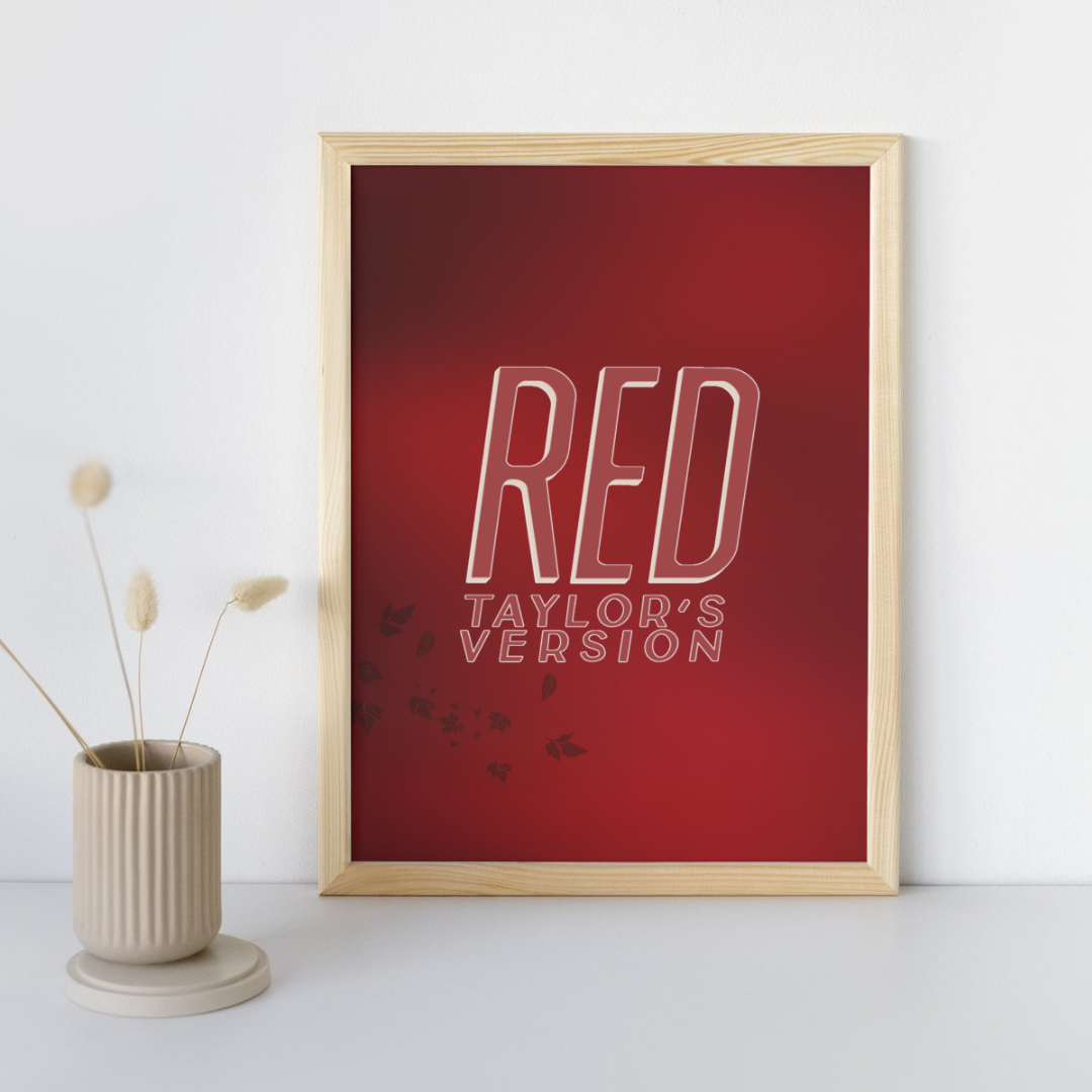 Red (Taylor's Version) Taylor Swift Wall Art Print – 8x10 Digital Download | LGBTQIA+ Supporting Prints