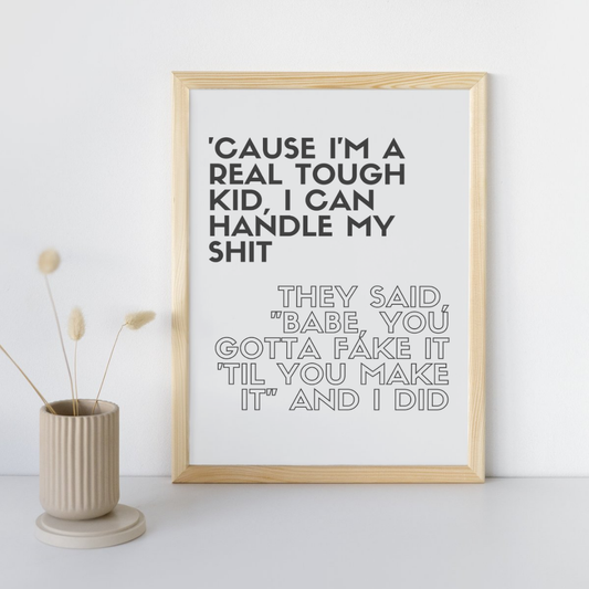 I Can Do It With A Broken Heart Taylor Swift Wall Art Print – 8x10 Digital Download | LGBTQIA+ Supporting Prints