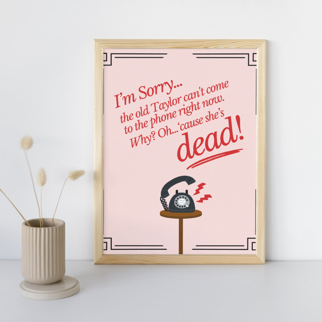 The Old Taylor Taylor Swift Wall Art Print – 8x10 Digital Download | LGBTQIA+ Supporting Prints
