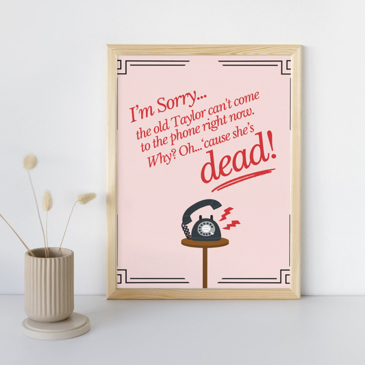 The Old Taylor Taylor Swift Wall Art Print – 8x10 Digital Download | LGBTQIA+ Supporting Prints