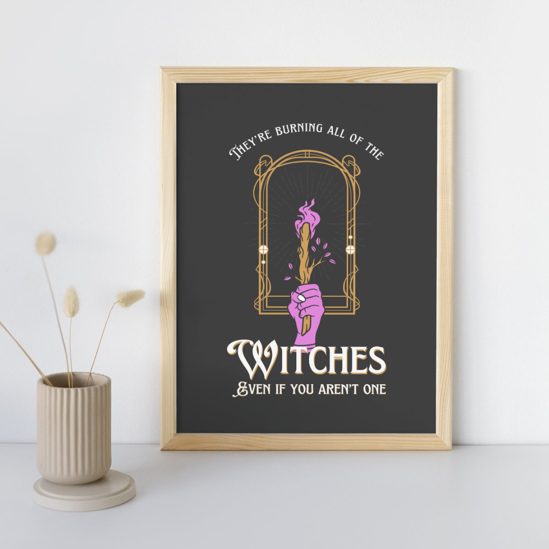 Burning The Witches Taylor Swift Wall Art Print – 8x10 Digital Download | LGBTQIA+ Supporting Prints