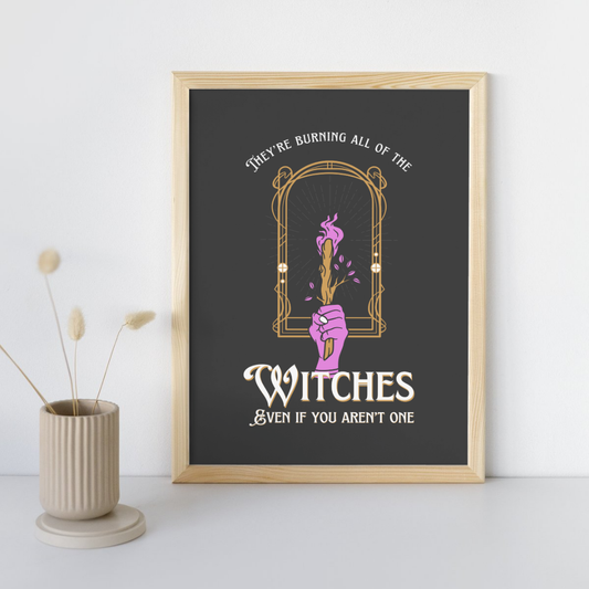 Burning The Witches Taylor Swift Wall Art Print – 8x10 Digital Download | LGBTQIA+ Supporting Prints