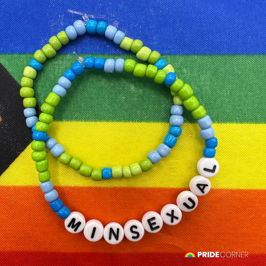 Minsexual Beaded Bracelets | LGBTQIA+ Inclusive Pride Jewellery