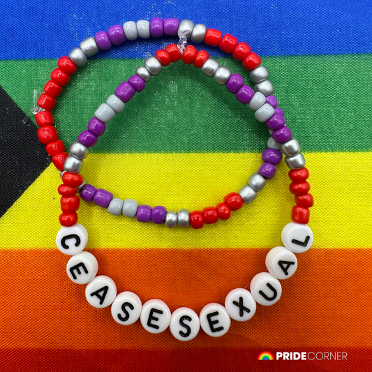 Ceasesexual Beaded Bracelets | LGBTQIA+ Inclusive Pride Jewellery