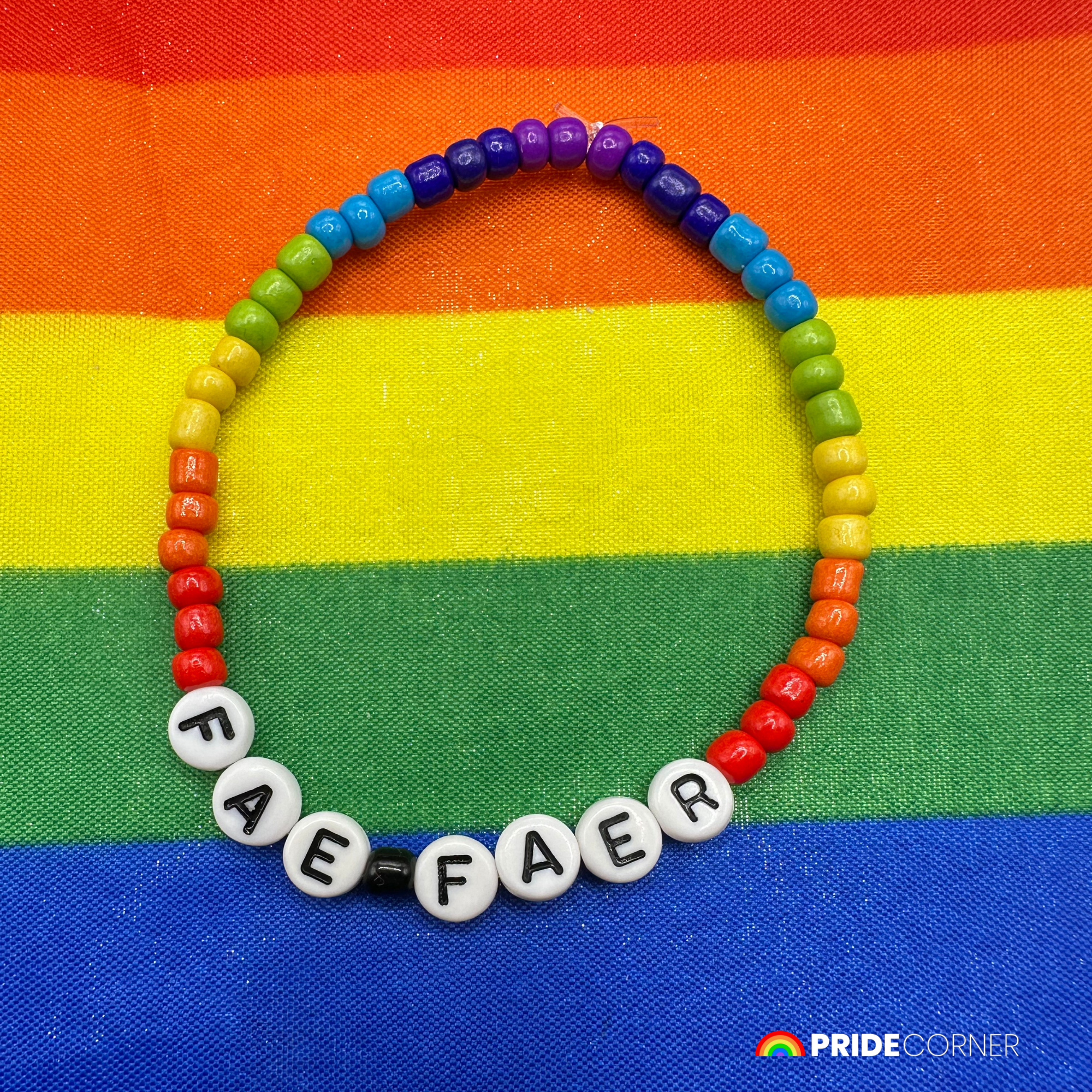 Fae/Faer Pronoun Bracelets | LGBTQIA+ Pride Beaded Jewellery