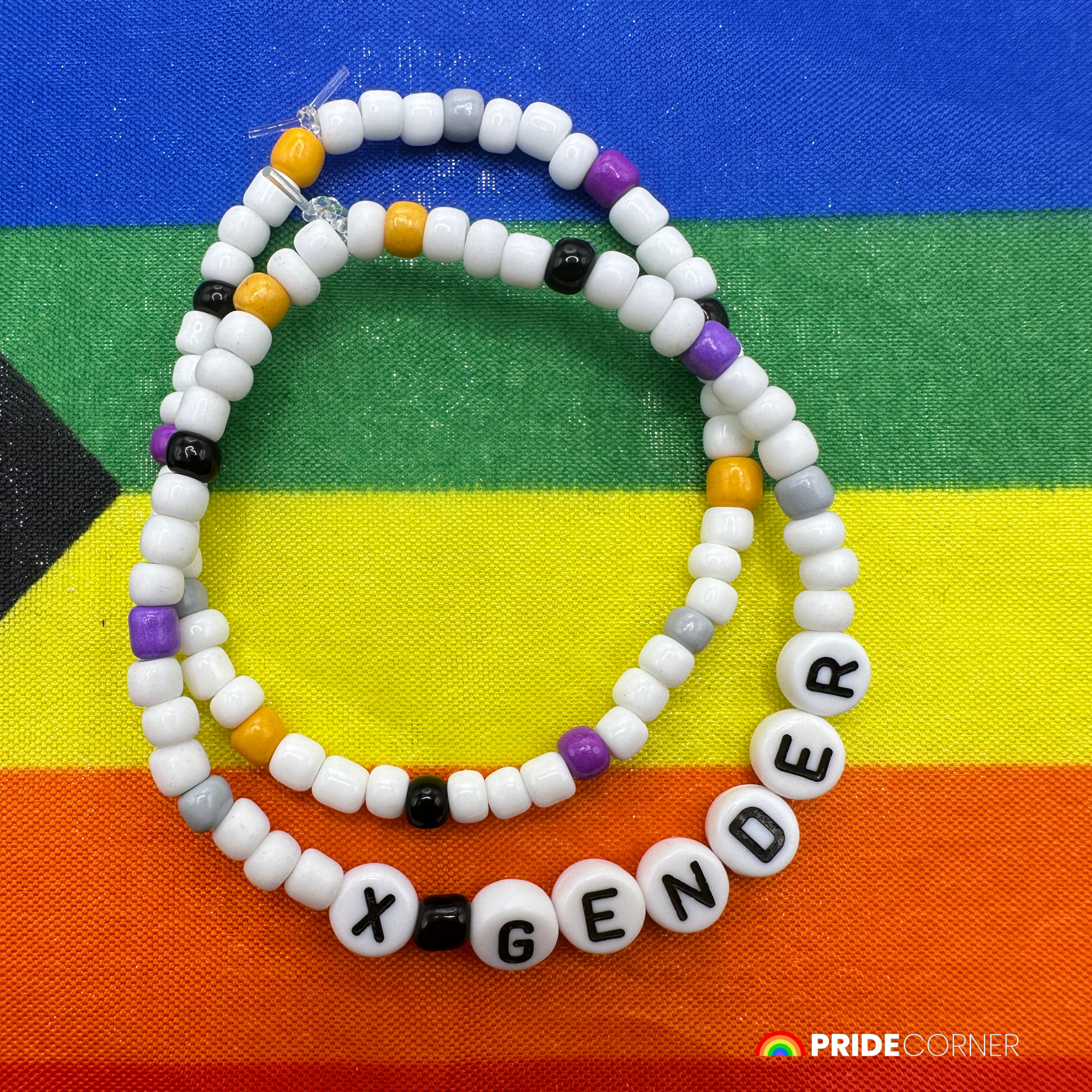 X-Gender Beaded Bracelets | LGBTQIA+ Inclusive Pride Jewellery