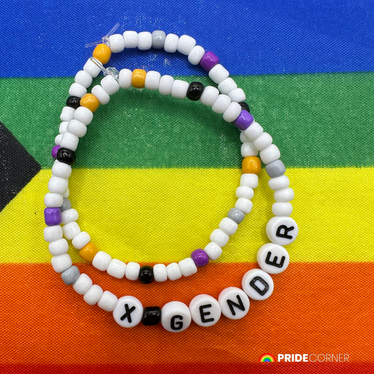 X-Gender Beaded Bracelets | LGBTQIA+ Inclusive Pride Jewellery