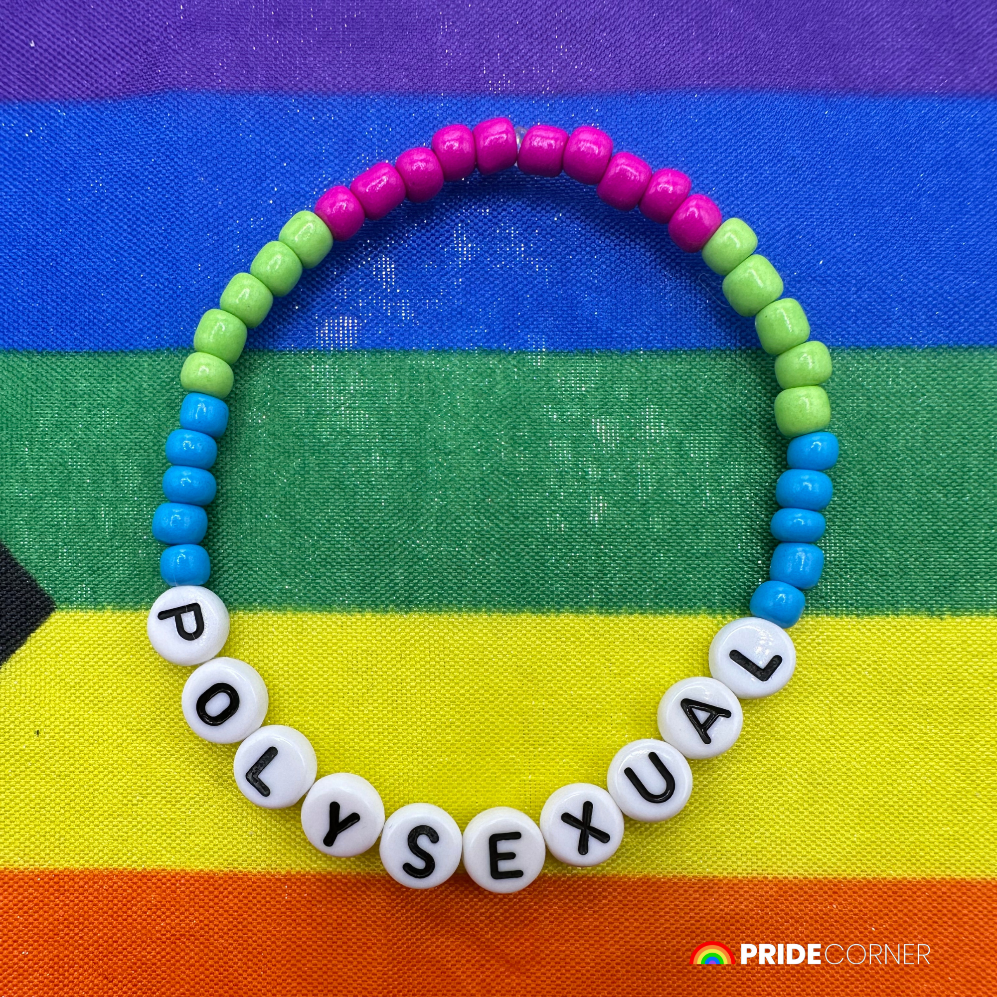 Polysexual Beaded Bracelets | LGBTQIA+ Inclusive Pride Jewellery