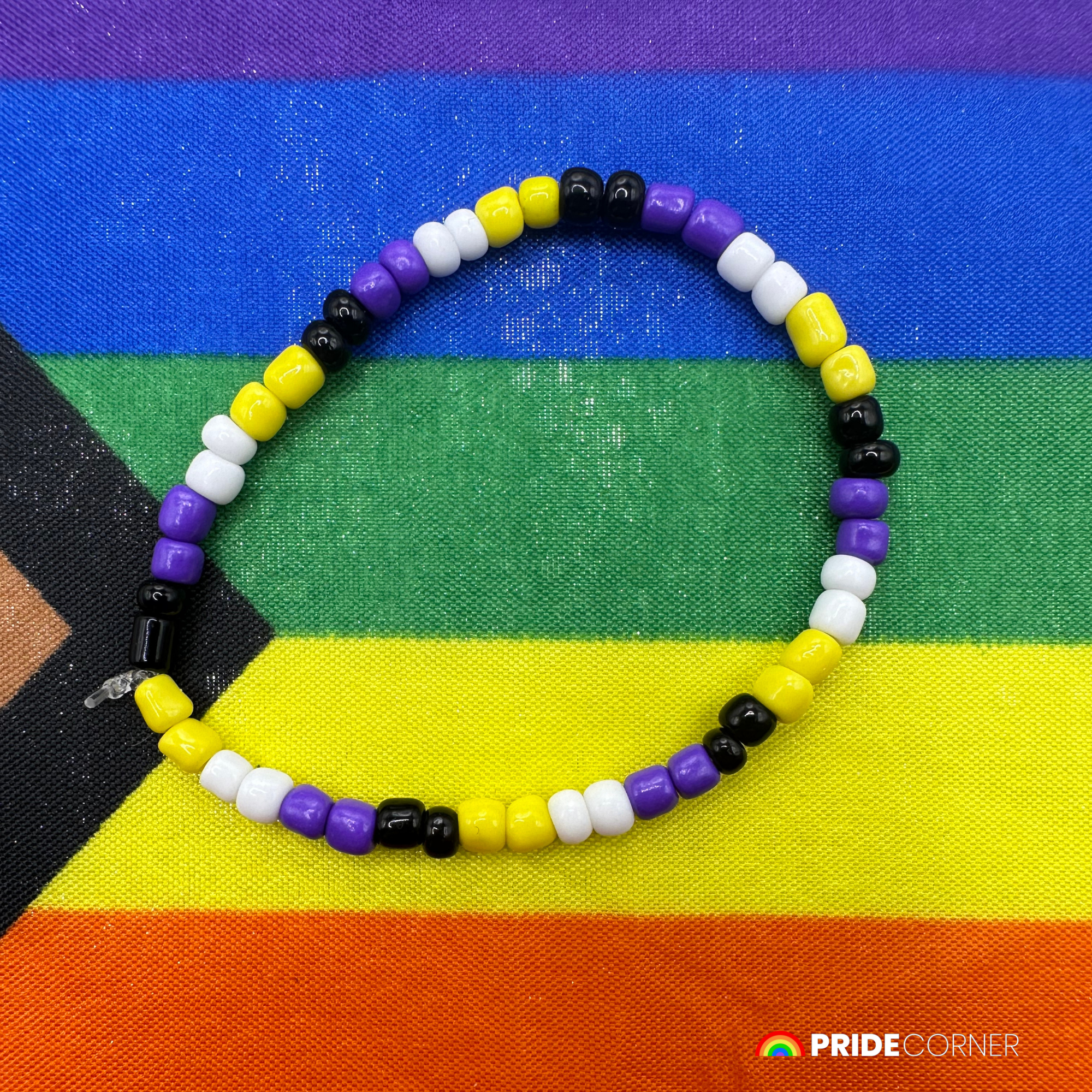 “NB” Non-Binary Beaded Bracelets | LGBTQIA+ Inclusive Pride Jewellery