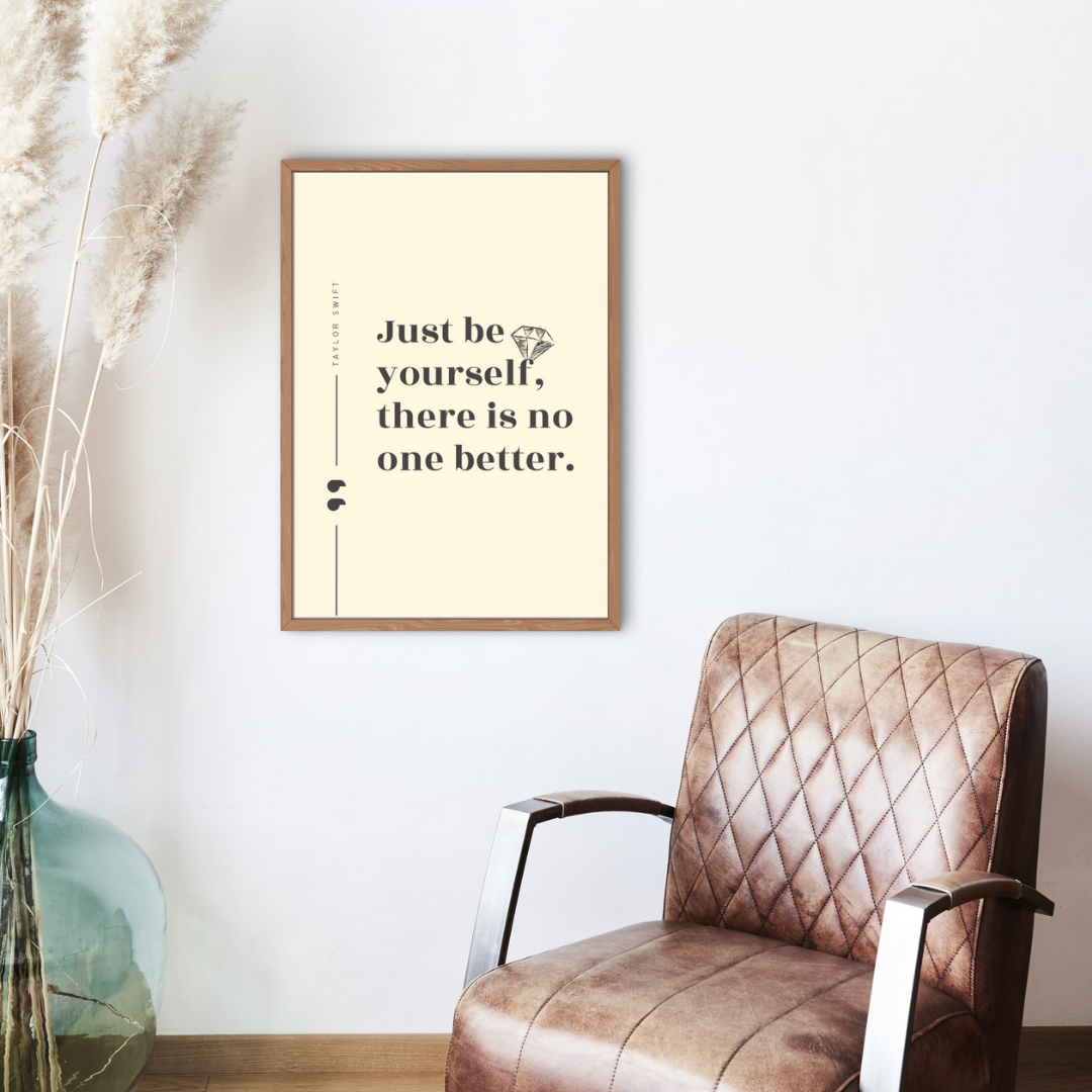 Be Yourself Quote Taylor Swift Wall Art Print – 8x10 Digital Download | LGBTQIA+ Supporting Prints
