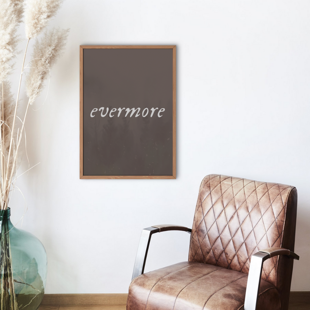 Evermore Taylor Swift Wall Art Print – 8x10 Digital Download | LGBTQIA+ Supporting Prints