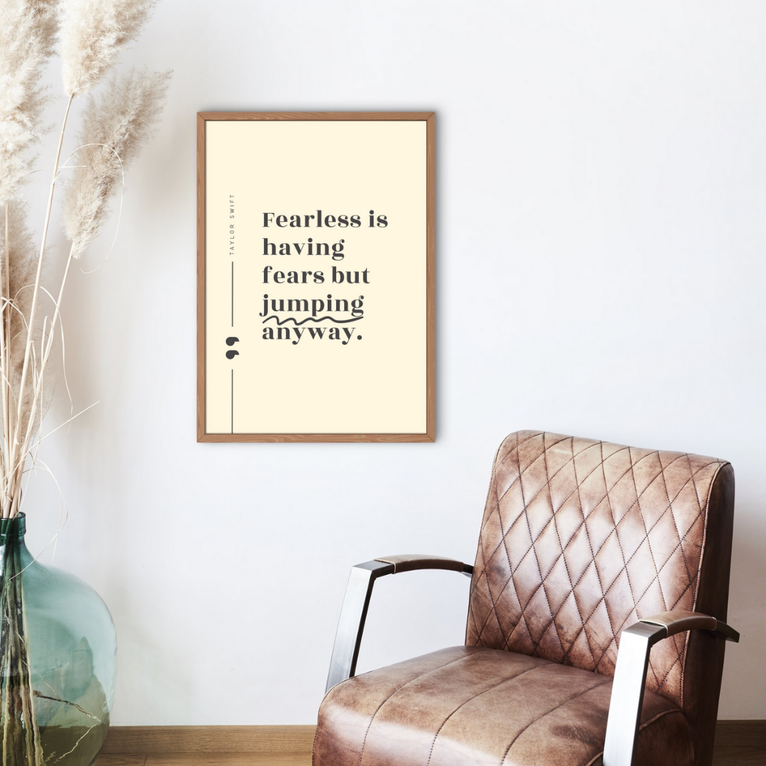 Fearless Quote Taylor Swift Wall Art Print – 8x10 Digital Download | LGBTQIA+ Supporting Prints