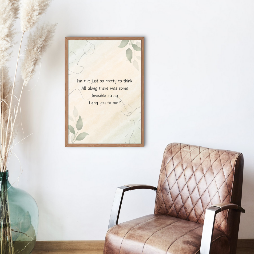 Invisible String Taylor Swift Wall Art Print – 8x10 Digital Download | LGBTQIA+ Supporting Prints