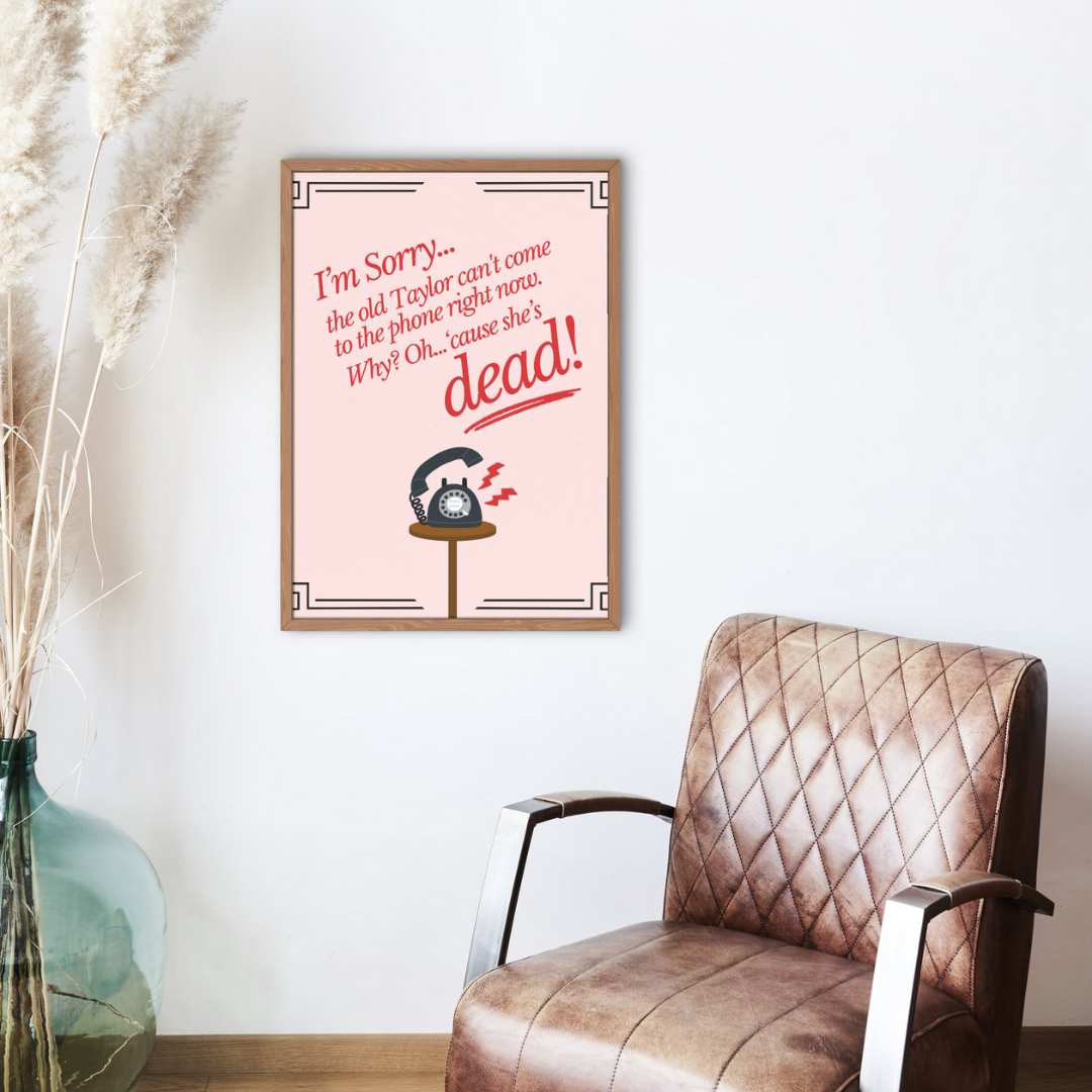 The Old Taylor Taylor Swift Wall Art Print – 8x10 Digital Download | LGBTQIA+ Supporting Prints