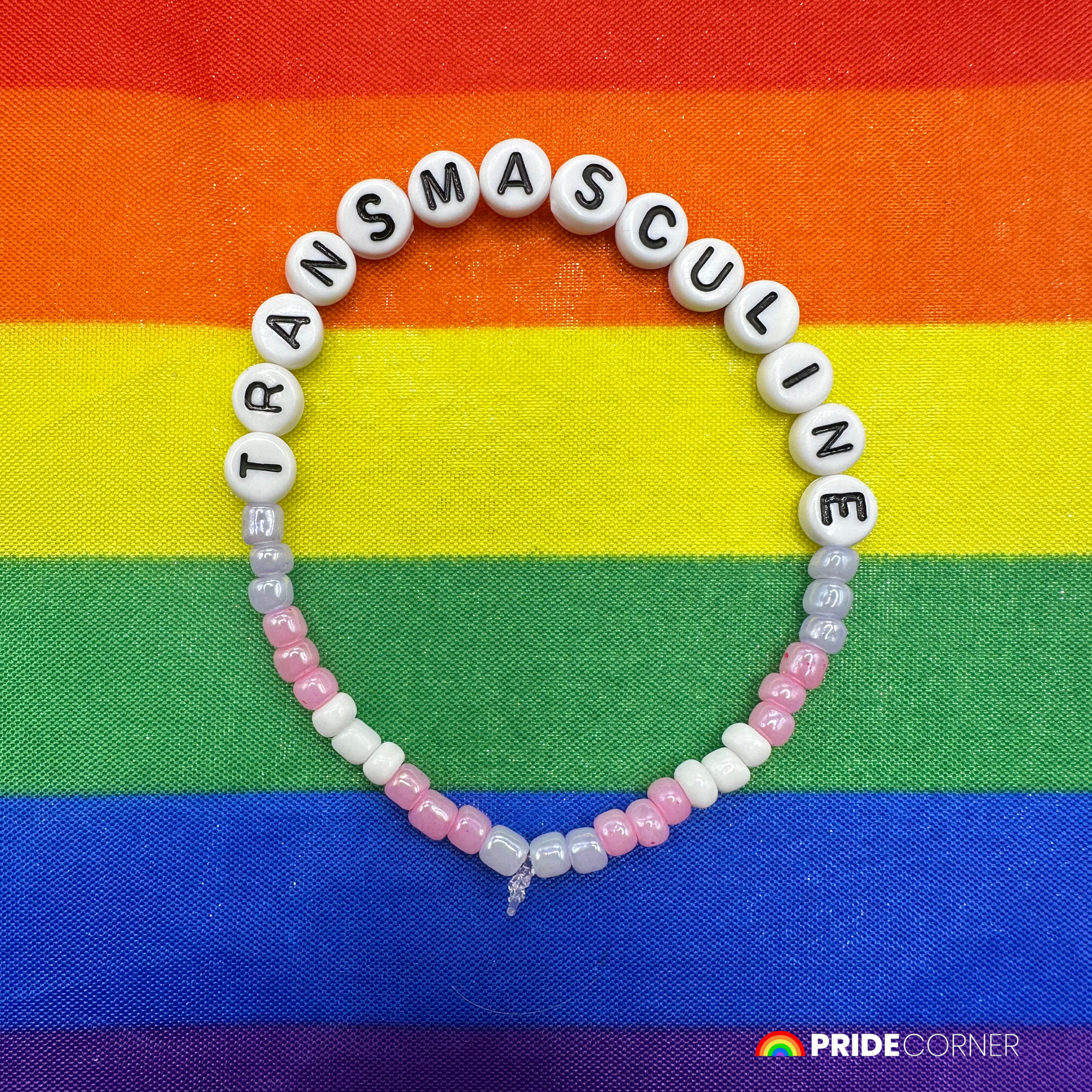 Transmasculine Beaded Bracelet | LGBTQIA+ Inclusive Pride Jewellery