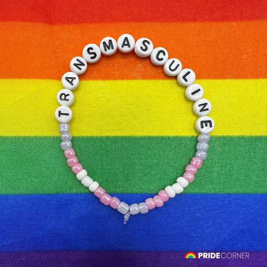 Transmasculine Beaded Bracelet | LGBTQIA+ Inclusive Pride Jewellery