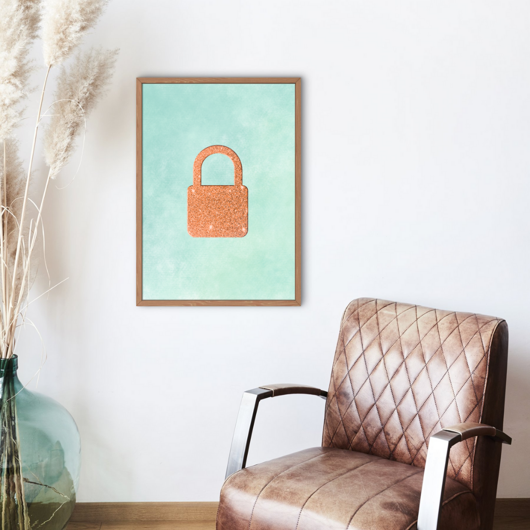 Orange Padlock Taylor Swift Wall Art Print – 8x10 Digital Download | LGBTQIA+ Supporting Prints