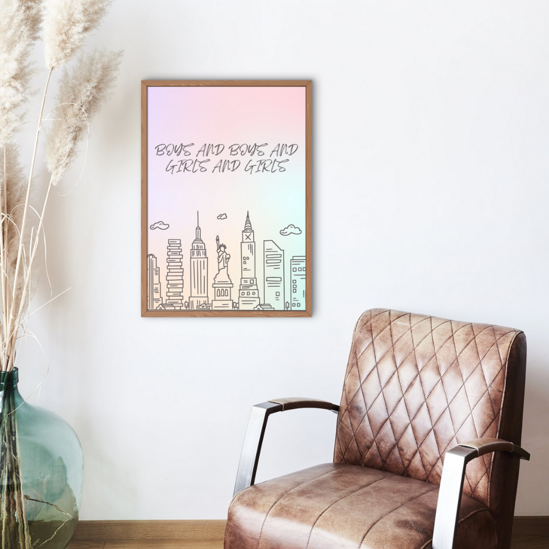 Welcome To New York Taylor Swift Wall Art Print – 8x10 Digital Download | LGBTQIA+ Supporting Prints