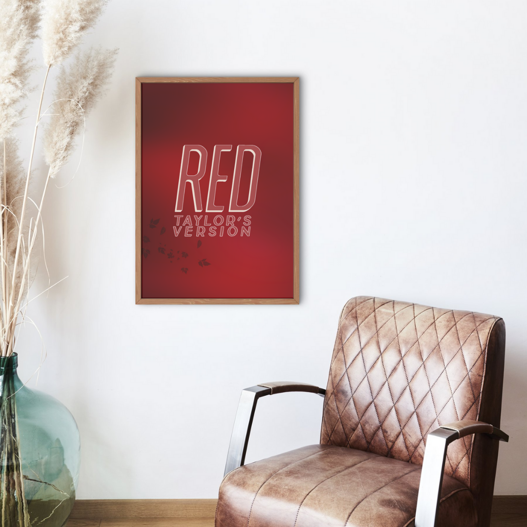 Red (Taylor's Version) Taylor Swift Wall Art Print – 8x10 Digital Download | LGBTQIA+ Supporting Prints