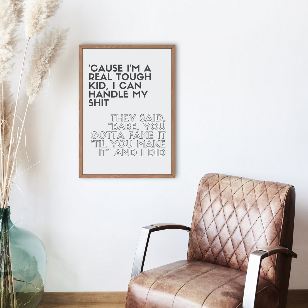I Can Do It With A Broken Heart Taylor Swift Wall Art Print – 8x10 Digital Download | LGBTQIA+ Supporting Prints