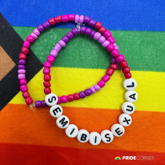 Semibisexual Beaded Bracelets | LGBTQIA+ Inclusive Pride Jewellery