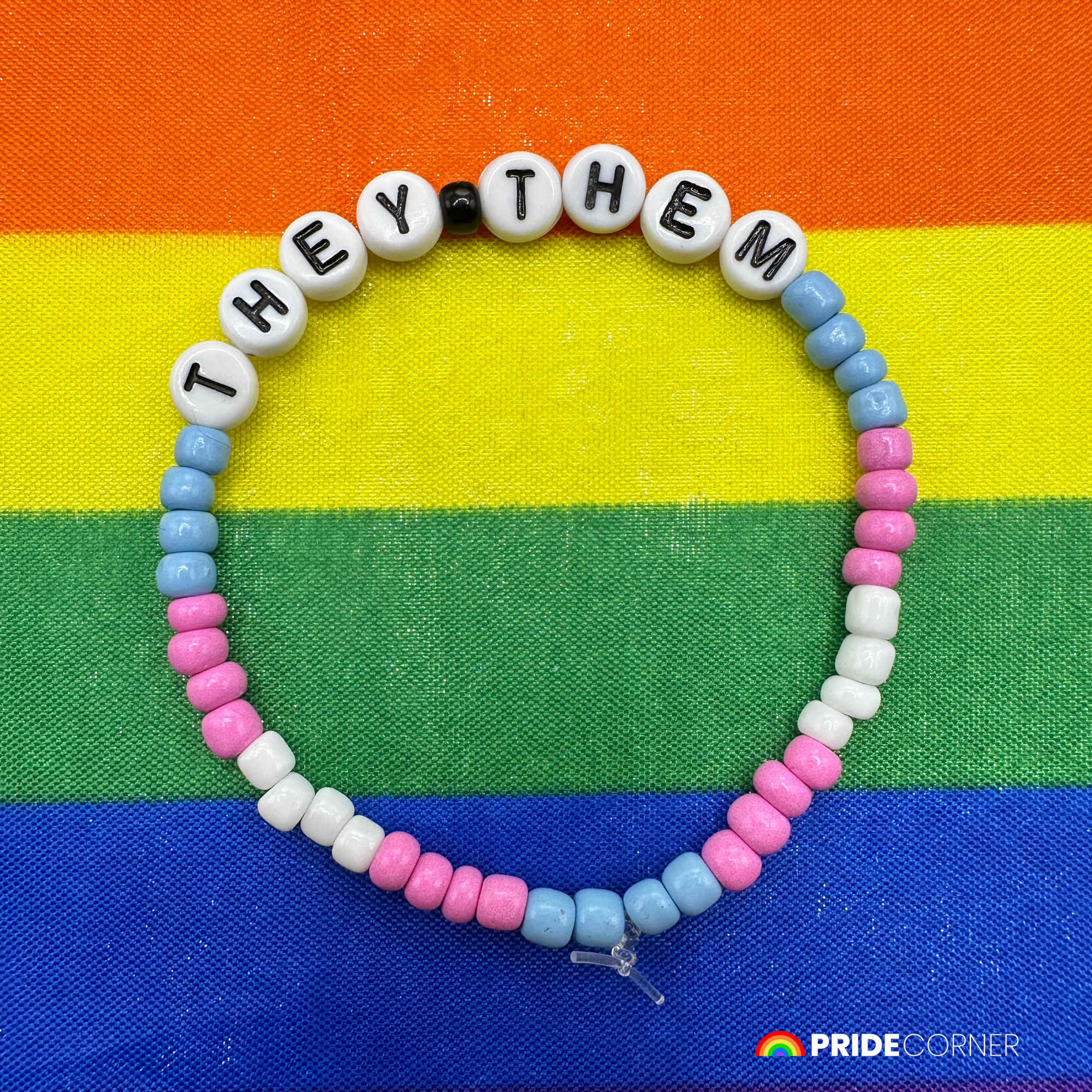 They/Them Pronoun Bracelets | LGBTQIA+ Pride Beaded Jewellery