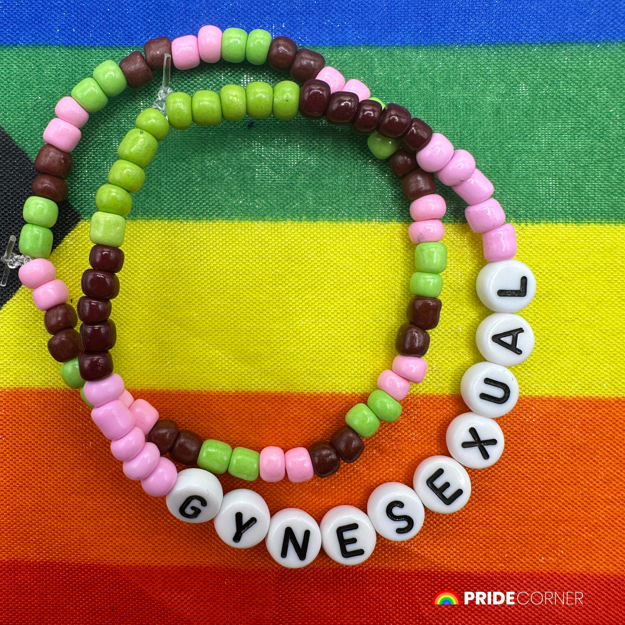 Gynesexual Beaded Bracelets | LGBTQIA+ Inclusive Pride Jewellery