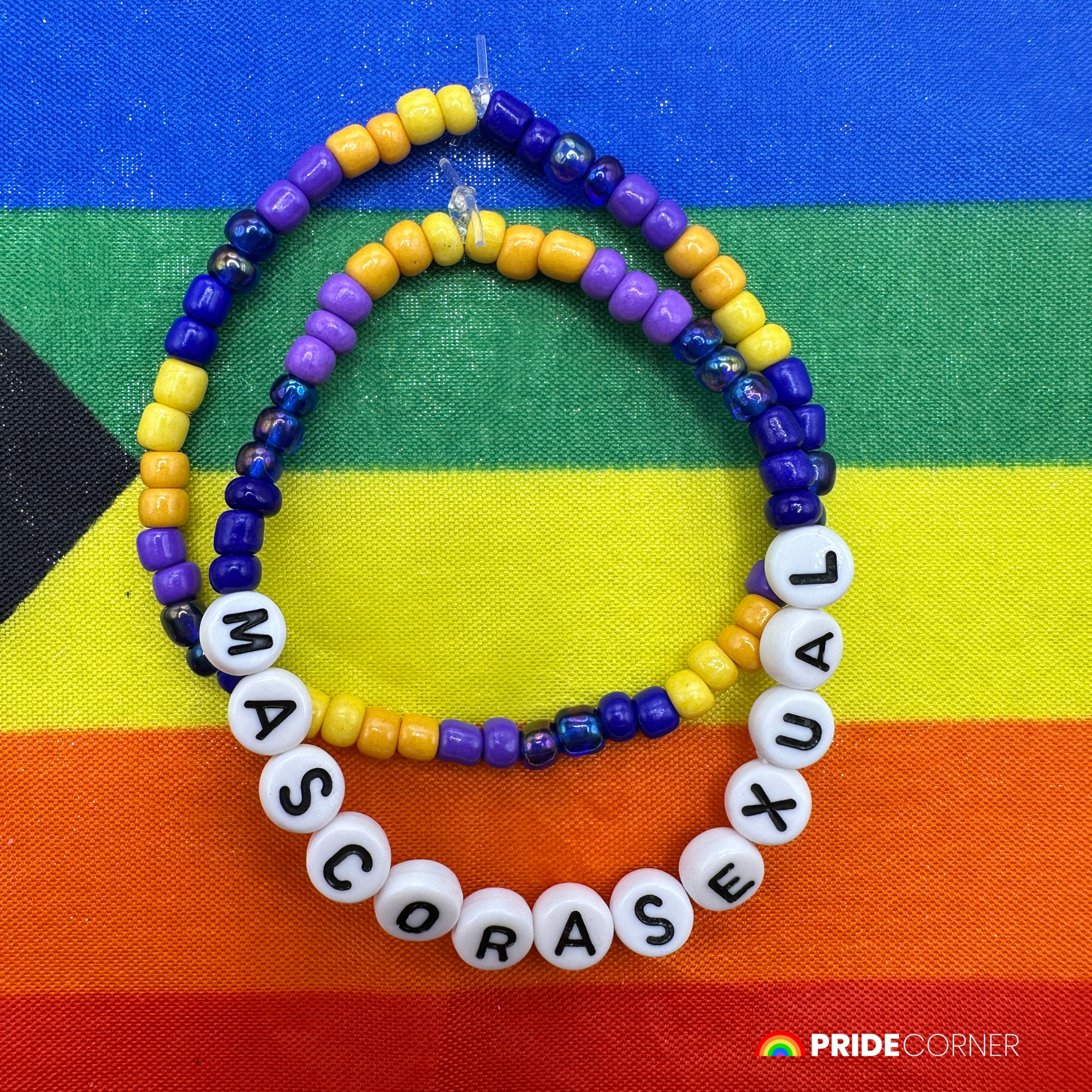 Mascorasexual Beaded Bracelets | LGBTQIA+ Inclusive Pride Jewellery