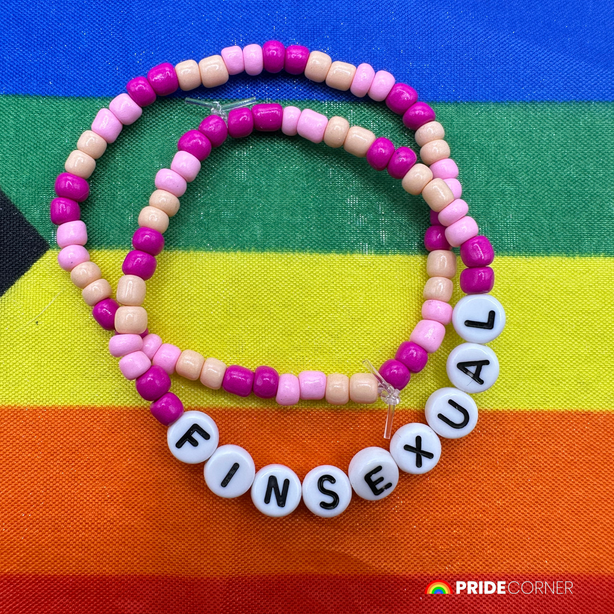 Finsexual Beaded Bracelets | LGBTQIA+ Inclusive Pride Jewellery