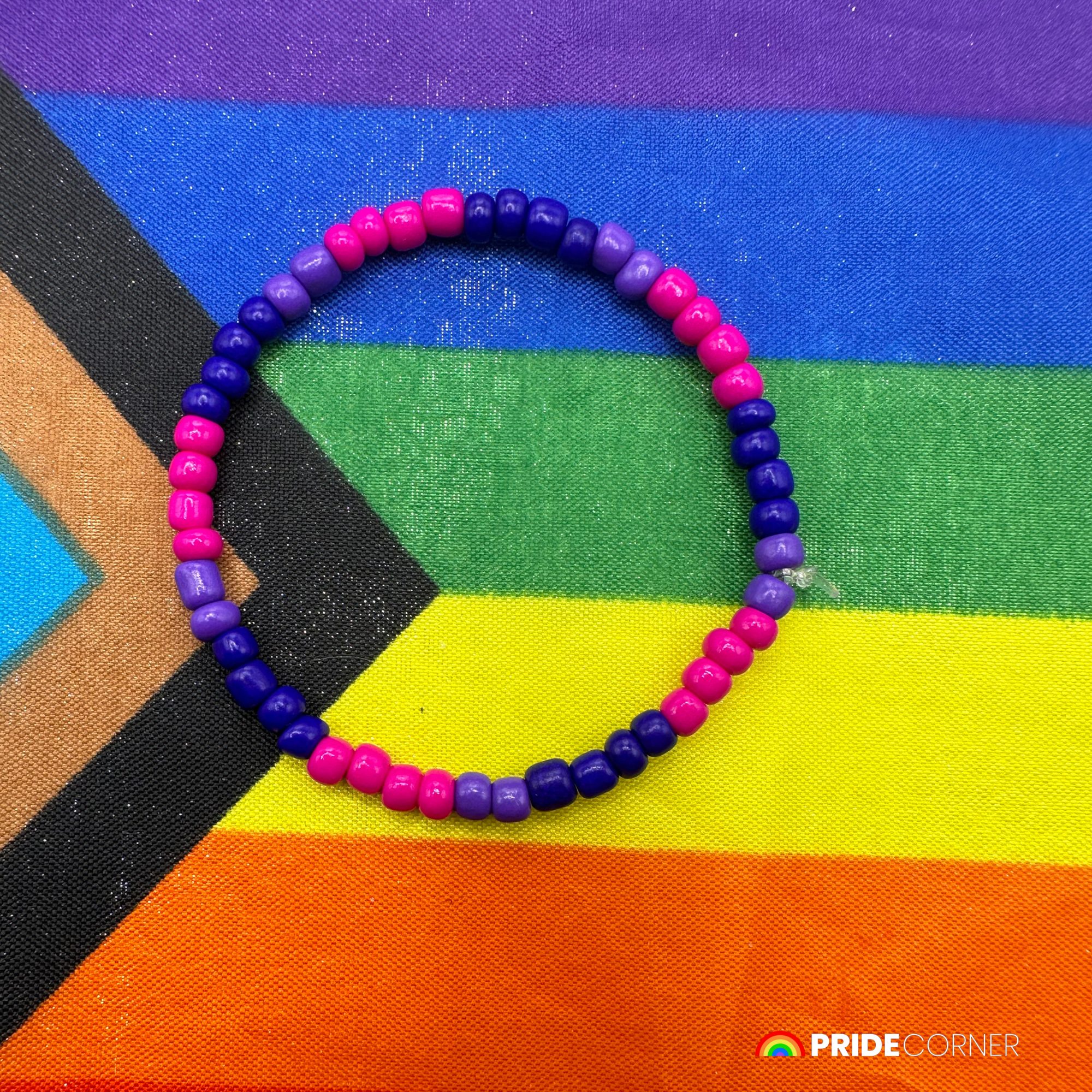 Bisexual Beaded Bracelets | LGBTQIA+ Inclusive Pride Jewellery