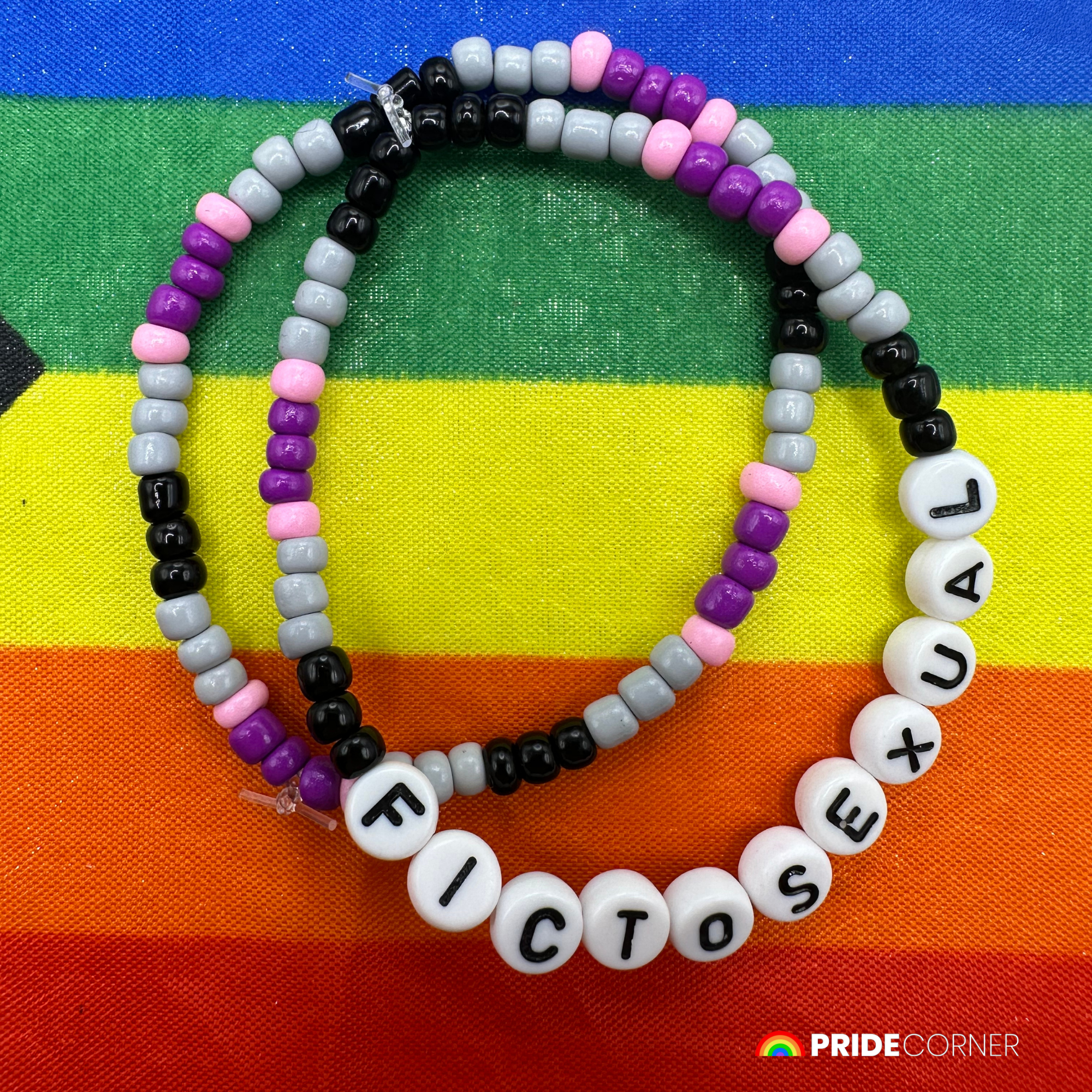 Fictosexual Beaded Bracelets | LGBTQIA+ Inclusive Pride Jewellery