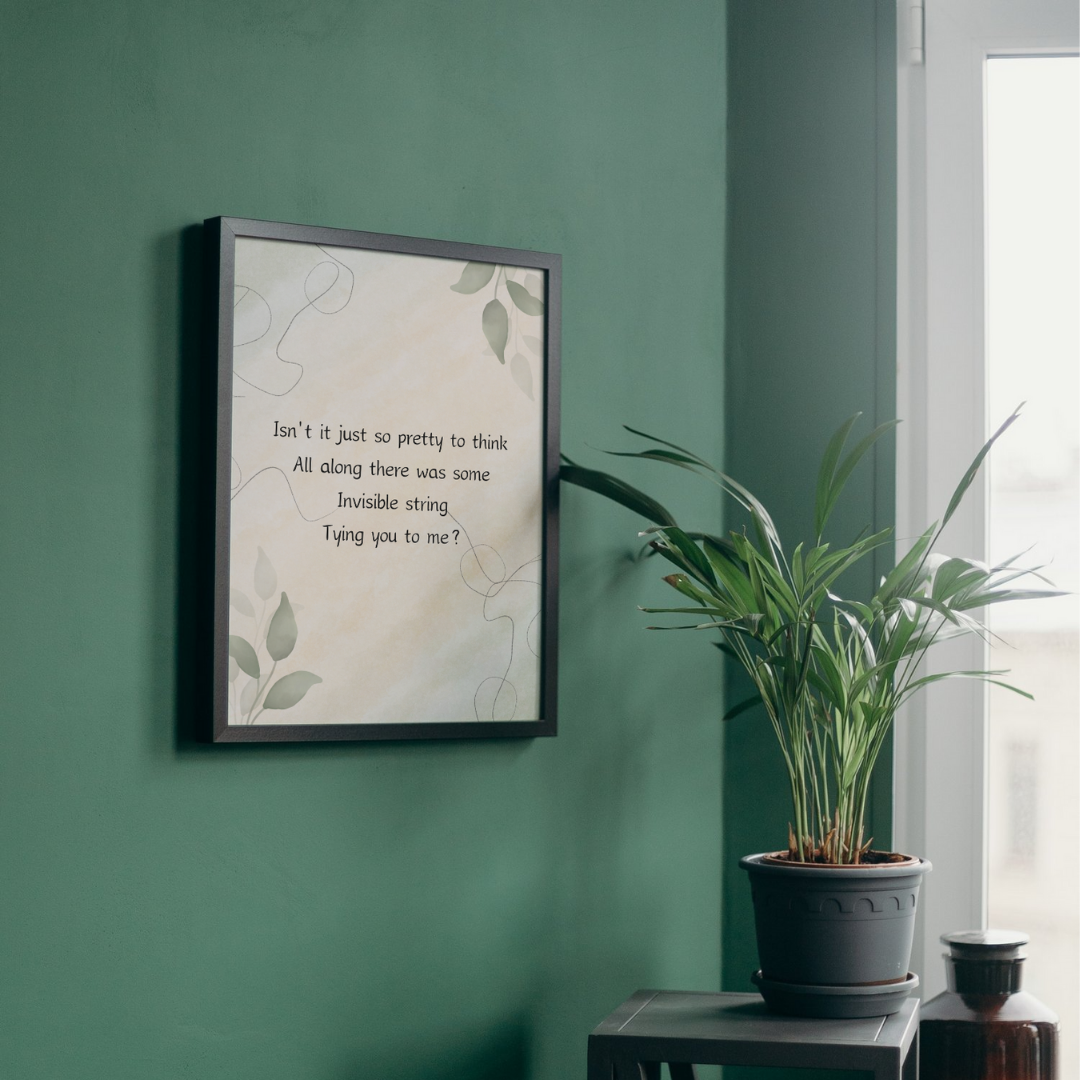 Invisible String Taylor Swift Wall Art Print – 8x10 Digital Download | LGBTQIA+ Supporting Prints