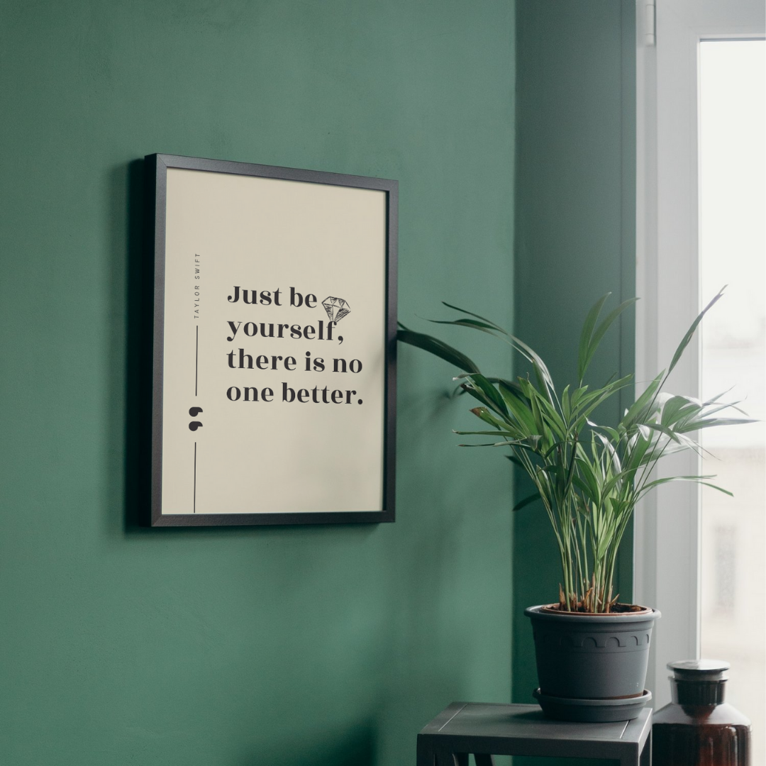 Be Yourself Quote Taylor Swift Wall Art Print – 8x10 Digital Download | LGBTQIA+ Supporting Prints