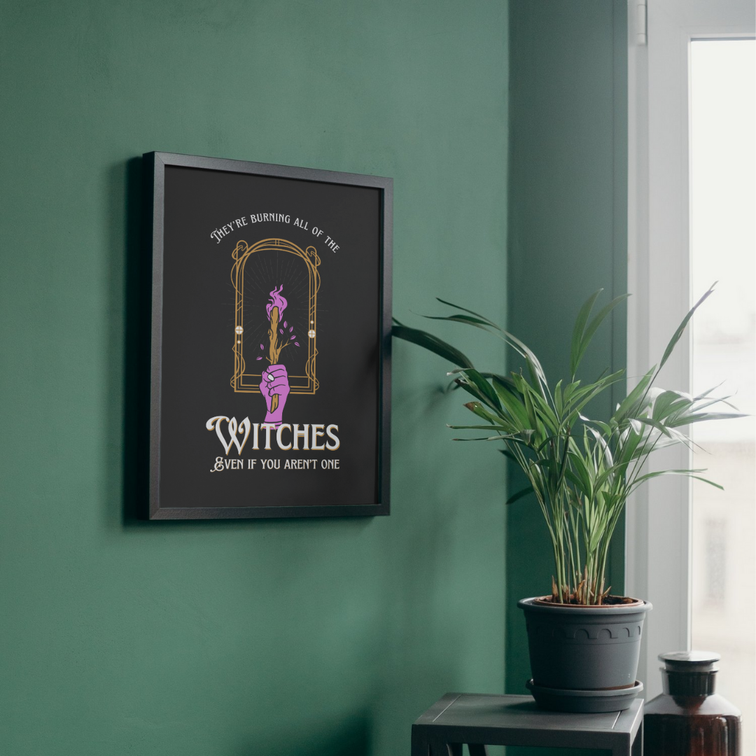 Burning The Witches Taylor Swift Wall Art Print – 8x10 Digital Download | LGBTQIA+ Supporting Prints