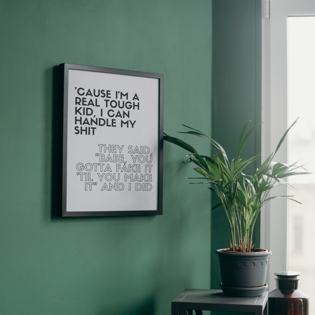 I Can Do It With A Broken Heart Taylor Swift Wall Art Print – 8x10 Digital Download | LGBTQIA+ Supporting Prints
